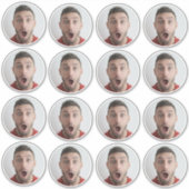 Selfie | Funny Birthday Bachelor Party Ihr Gesicht Aufkleber (Vorderseite)