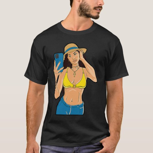 Selfie girl T-Shirt (Vorderseite)