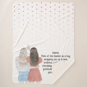 Selfie Girls Best Friends Custom Letter Note Sherpadecke