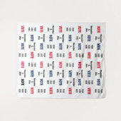 Selfie-Hintergrund für die Kampagne zur Wahl von W Wandteppich (Vorderseite (Horizontal))