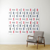 Selfie-Hintergrund für die Kampagne zur Wahl von W Wandteppich (Beispiel (Horizontal))