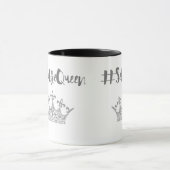 Selfie Königin hashtag Tasse (Zentrum)
