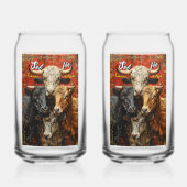 Selfie Lovers Cows Dosenglas (Vorderseite)