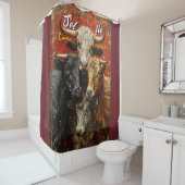 Selfie Lovers Cows Duschvorhang (Beispiel)