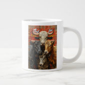 Selfie Lovers Cows Jumbo-Tasse (Rechts)