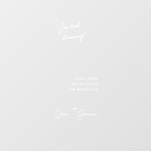 Selfie Mirror | Wedding Welcome Sign Decal Fensteraufkleber (Blatt)