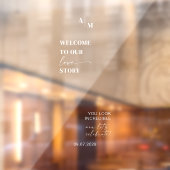 Selfie Mirror | Wedding Welcome Sign Decal Fensteraufkleber (Blatt 2)