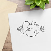 Selfie mit Seeteufel Permastempel