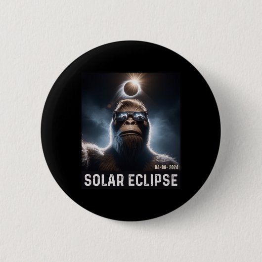 Selfie mit Solar 2024 Eclipse Brillen ich Button (Vorderseite)