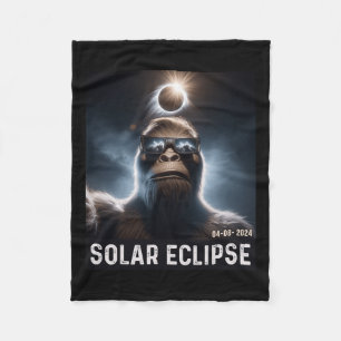 Selfie mit Solar 2024 Eclipse Brillen ich Fleecedecke
