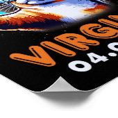 Selfie mit Total Solar Eclipse 2024 Virg Poster (Ecke)
