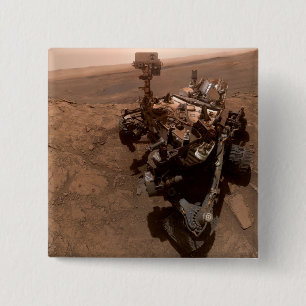 Selfie NASA Mars Curiosity‑Rover Roter Planet Button