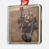 Selfie NASA Mars Neugier Rover Red Planet Ornament Aus Metall (Links)