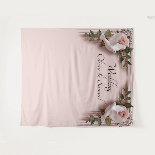 Selfie or Photo-Booth Backdrop Fabric Wall-hanging Wandteppich (Vorderseite (Horizontal))