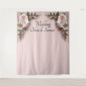 Selfie or Photo-Booth Backdrop Fabric Wall-hanging Wandteppich (Vorderseite)