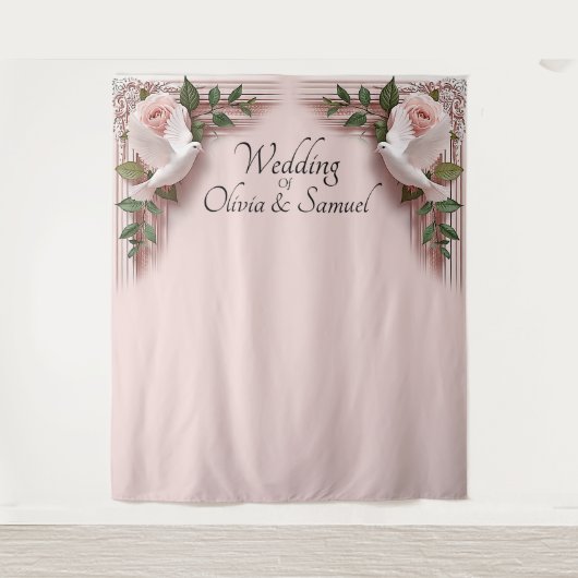 Selfie or Photo-Booth Backdrop Fabric Wall-hanging Wandteppich (Vorderseite)