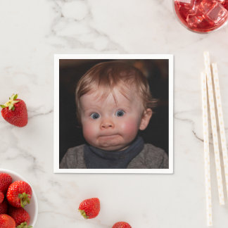 Selfie Photo Upload | Your Face Fun party  Serviette