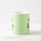 Selfie Queen Name Personalisiert Lime Green Kaffeetasse (Mittel)