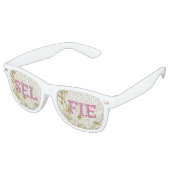 SELFIE Retro Shades / Fun Party Sonnenbrille (Schrägansicht)