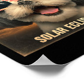 Selfie Shih Tzu Kids Mens Solar Eclipse Poster (Ecke)