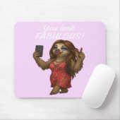 Selfie Sloth - Fantastisch in Flora Mousepad (Mit Mouse)