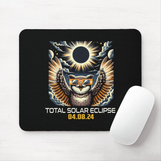 Selfie Solar Eclipse Solar Eclipse 2024 Totalität Mousepad (Mit Mouse)