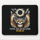 Selfie Solar Eclipse Solar Eclipse 2024 Totalität Mousepad (Vorne)