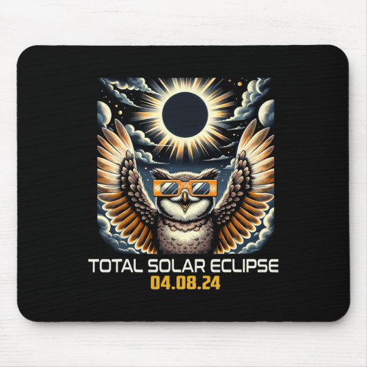 Selfie Solar Eclipse Solar Eclipse 2024 Totalität Mousepad (Vorne)