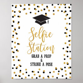 Selfie Station Graben Sie ein Prop-Abschluss-Zeich Poster