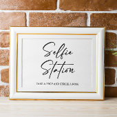 Selfie Station Wedding Sign Poster