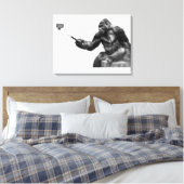 Selfie-Stick-Leinwandkunst Leinwanddruck (Insitu (Schlafzimmer))