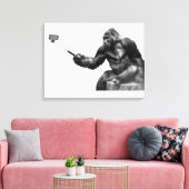 Selfie-Stick-Leinwandkunst Leinwanddruck (Insitu (Wohnzimmer))