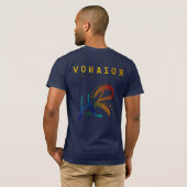 Selfie T-Shirt - Blaues und rotes Logo (Schwarz voll)