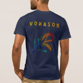 Selfie T-Shirt - Blaues und rotes Logo (Rückseite)