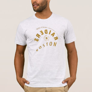 Selfie T-Shirt - Boston mit blauem und rotem Logo