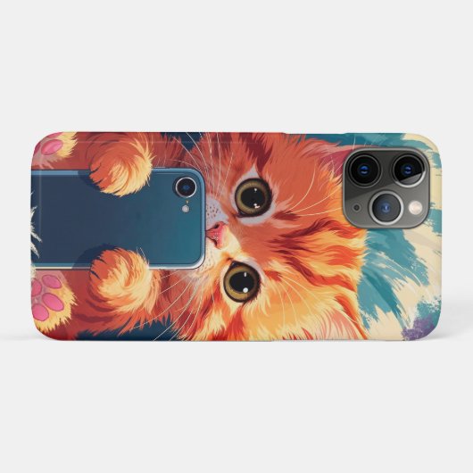 Selfie Time – Cute Kittens with Phones Case-Mate iPhone Hülle (Rückseite (Horizontal))
