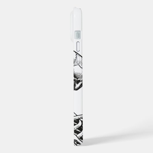 Selfie-Time Skeleton Phone Case iPhone Hülle (Linke Seite)