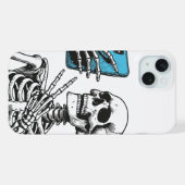 Selfie-Time Skeleton Phone Case iPhone Hülle (Rückseite (Horizontal))
