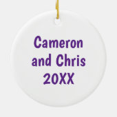 Selfie Time! Smart Phone Shape Photo Frame Keramik Ornament (Hinten)