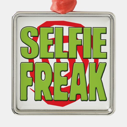 Selfie ungewöhnlicher G Ornament Aus Metall (Vorne)