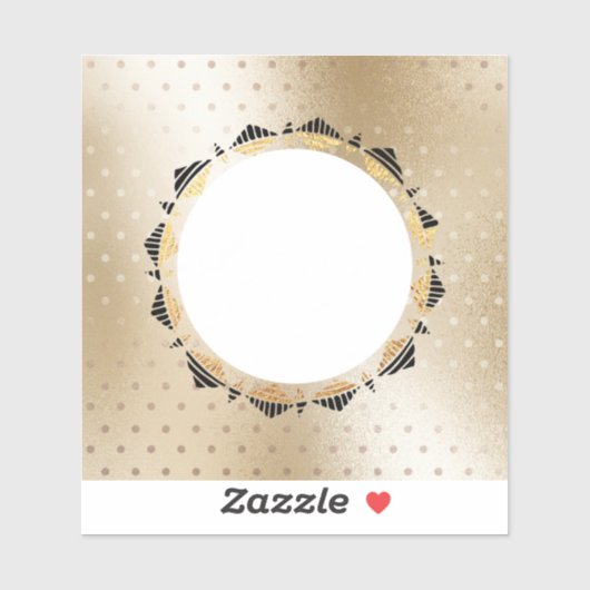 Selfie Vinyl Custom Cut Sticker in Gold Farbe (Blatt)