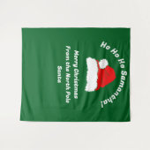 Selfie-Weihnachts-Fotobooth Wandteppich (Vorderseite (Horizontal))