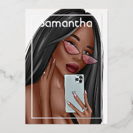 Selfie Woman Birthday Party Einladung