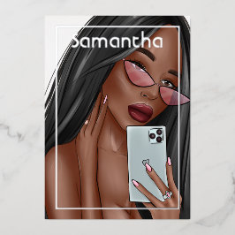 Selfie Woman Birthday Party Einladung