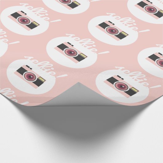 Selfie Zeichen! Geschenkpapier (Ecke)
