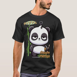 Selfless Panda Schlüsselanhängers Niedlich Kawaii T-Shirt