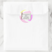 Selflove inspirational phrase runder aufkleber (Tasche)