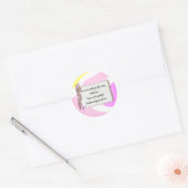 Selflove inspirational phrase runder aufkleber (Umschlag)