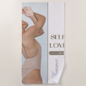 #SelfLoveOnSummerBeachHandtuch Strandtuch (Vorderseite)