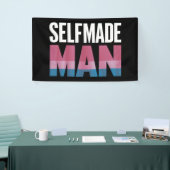 Selfmade Man Transgender Trans Pride Flag Transsex Banner (Messeveranstaltung)